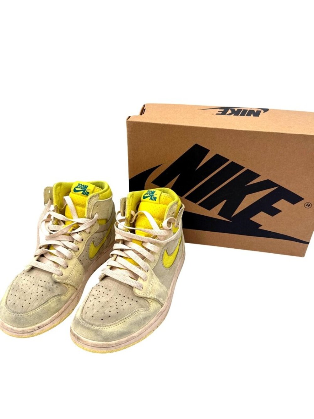 Nike Air Jordan 1 Zoom CMFT 2 Womens Citron Tint Dynamic Yellow Size 6.5